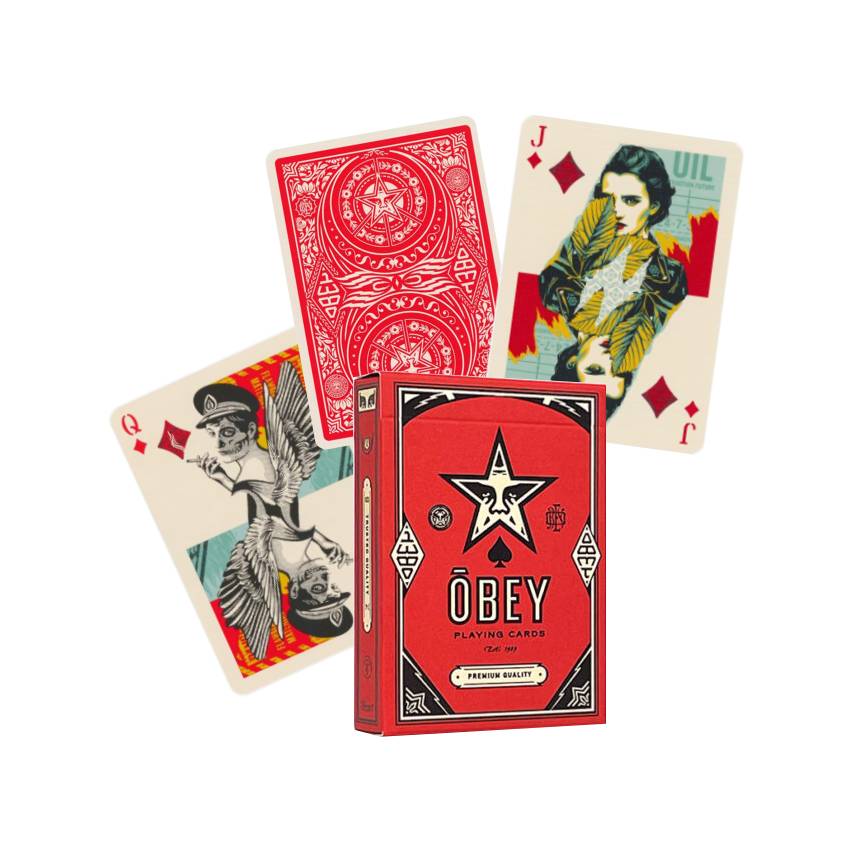 Obey Playing Cards Red Edition Theory11