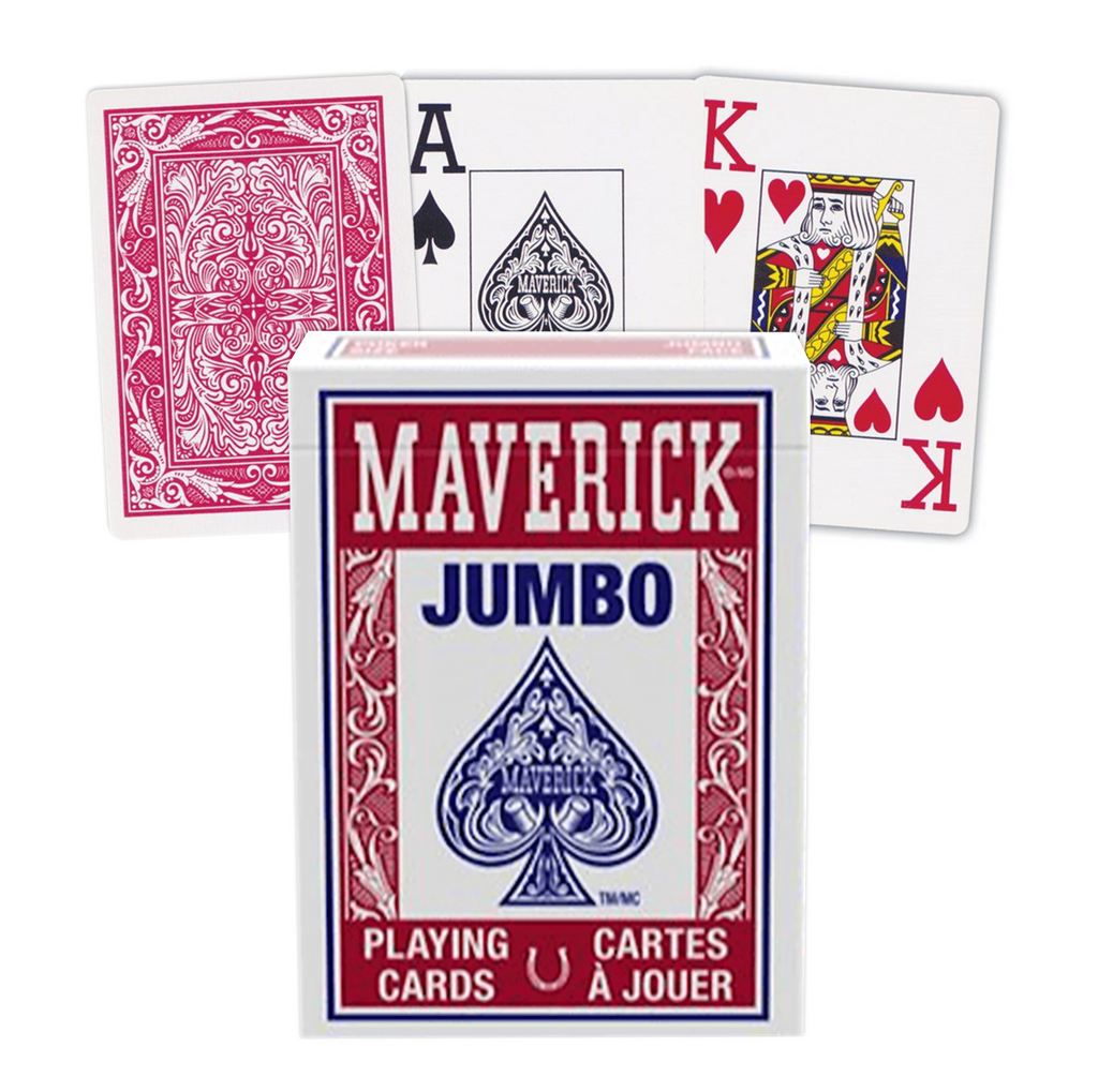 Maverick Jumbo Index playing cards (Red)