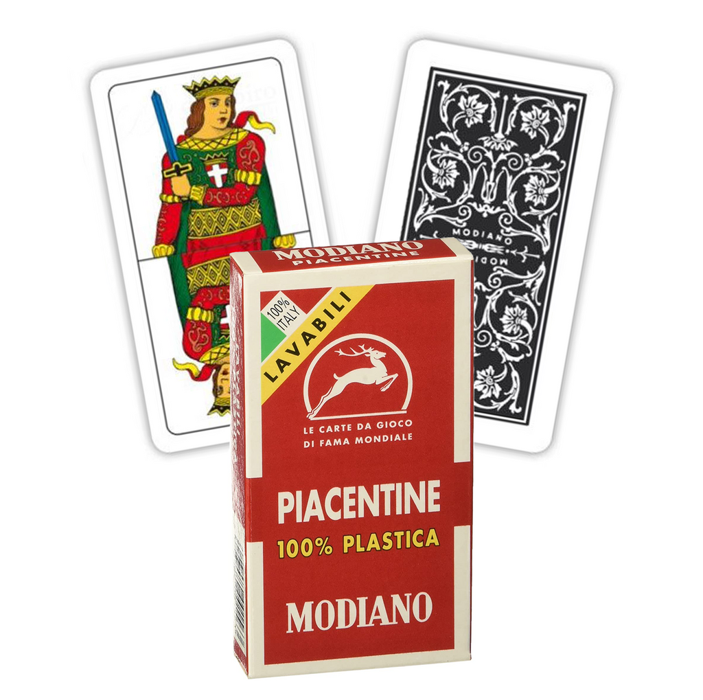 Piacentine Tarot Playing Cards (Red) Modiano