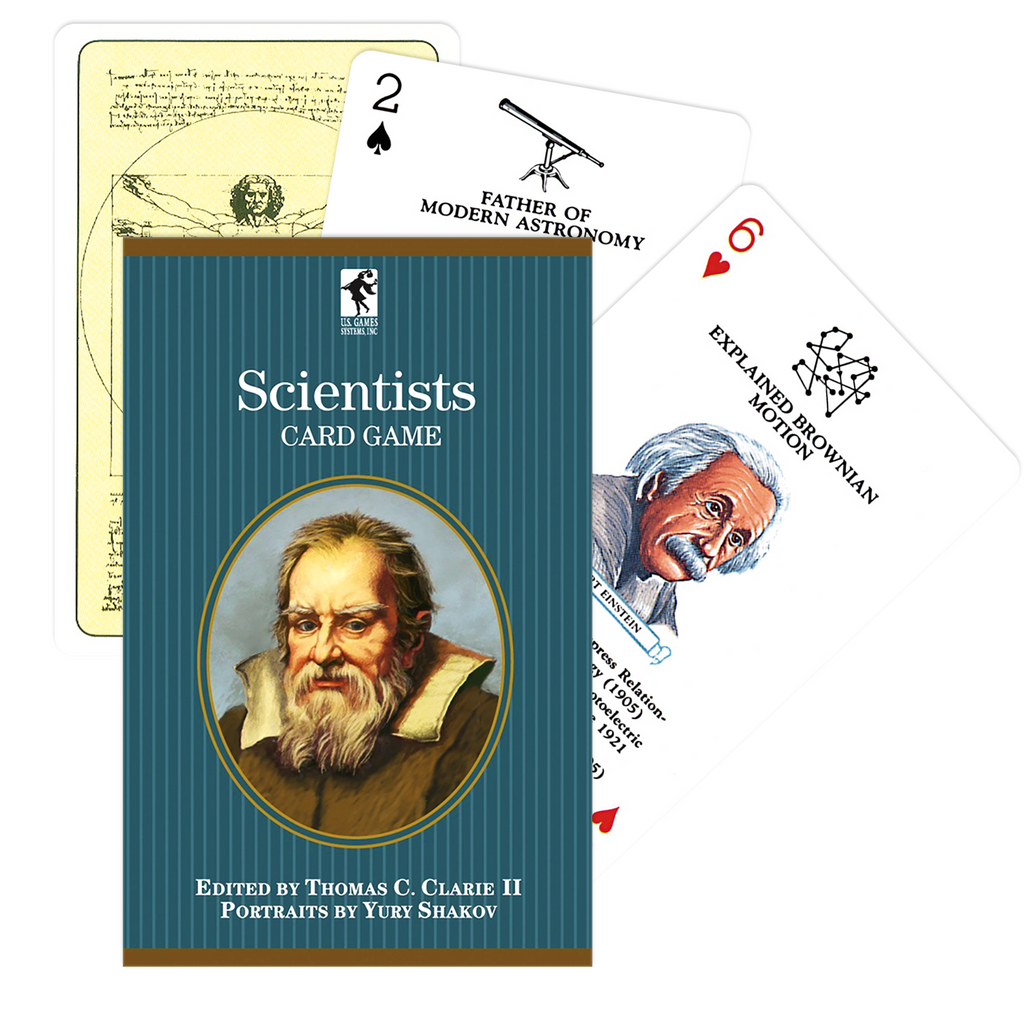 Scientists playing card game