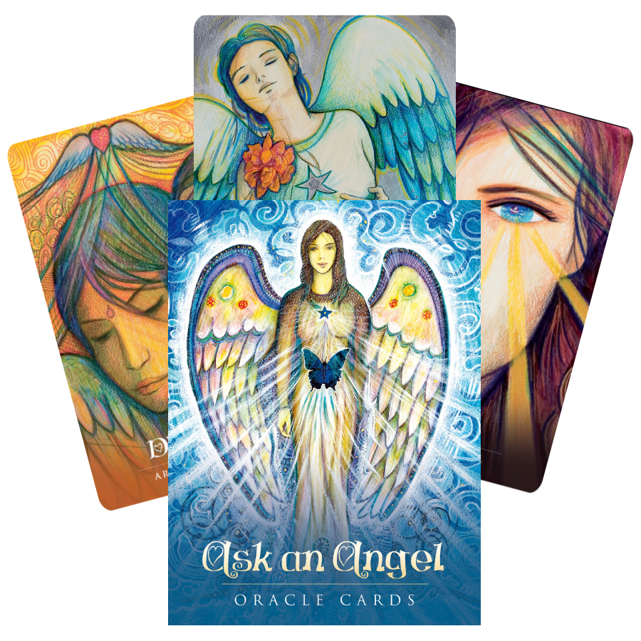 Ask an Angel Oracle cards Blue Angel