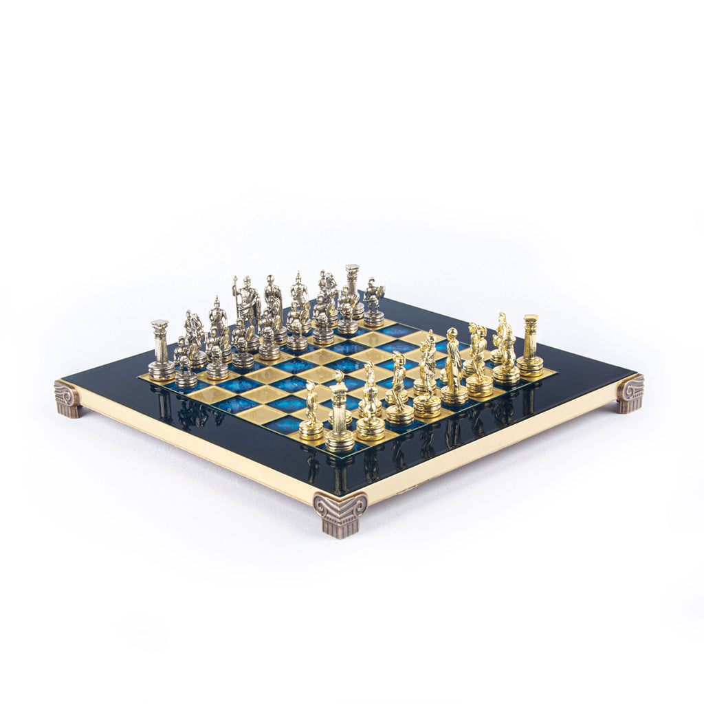 Greek Roman Period Chess Set 28x28cm with chessmen and chessboard Manopoulos