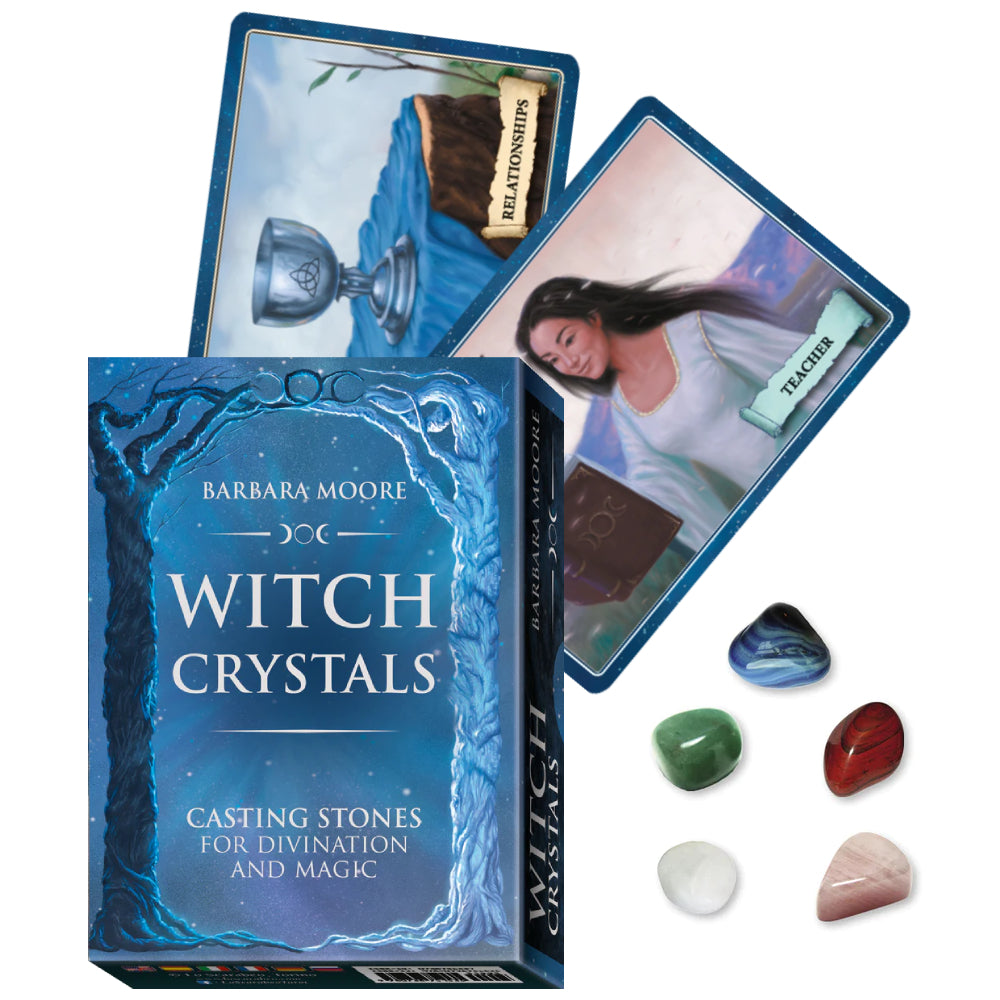 Witch Crystals Casting Stones for Divination and Magic kit Lo Scarabeo