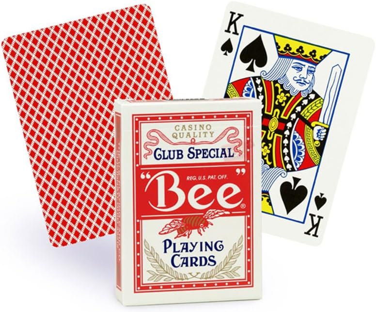 Bee Standard poker cards (Red)