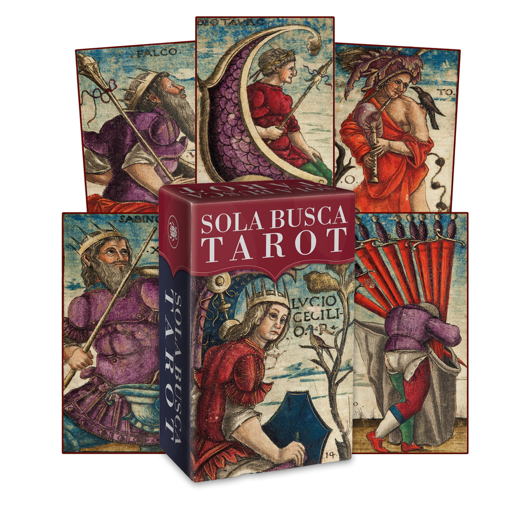 Sola Busca Tarot Mini Pocket Size Cards Lo Scarabeo