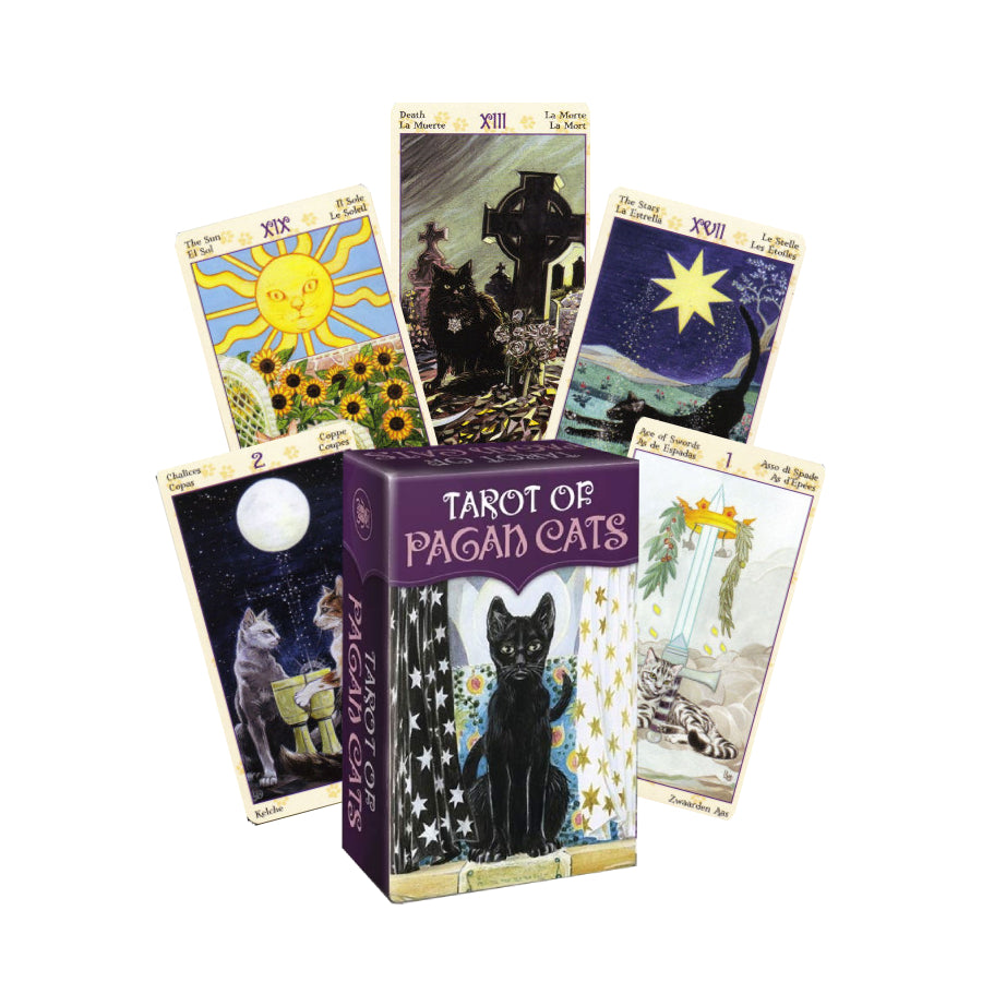 Tarot of Pagan Cats Mini deck Lo Scarabeo