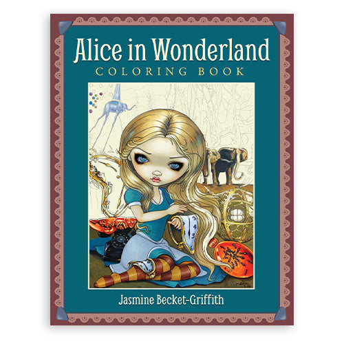 Alice In Wonderland Coloring Book Blue Angel