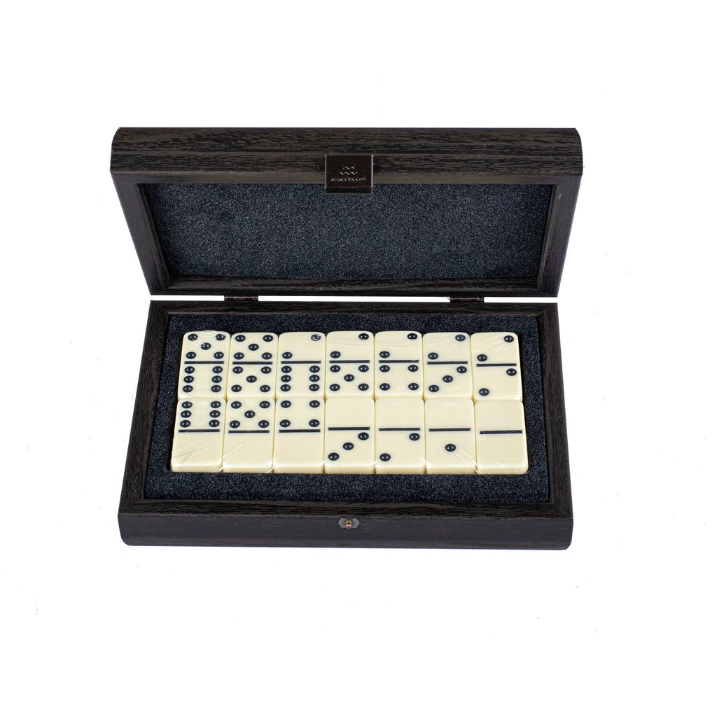 Luxury Domino Set in Black Wooden Replica Case (M size) Manopoulos