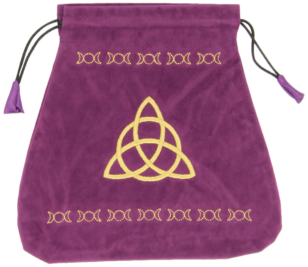 Triple Goddess Velvet Bag for Cards (Purple) Lo Scarabeo