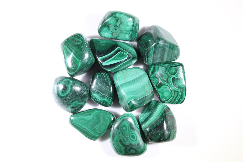 Large Tumble Stones - Malachite Grade SA (24x) Ancient Wisdom