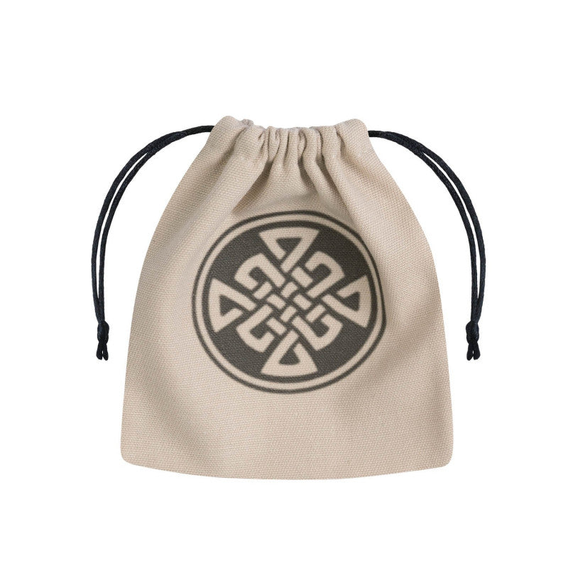 Celtic Dice Bag Beige and black