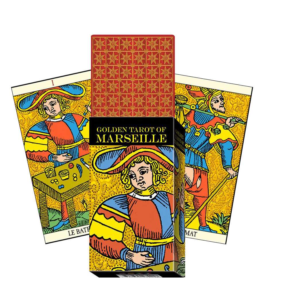 Golden Tarot of Marseille Cards Lo Scarabeo