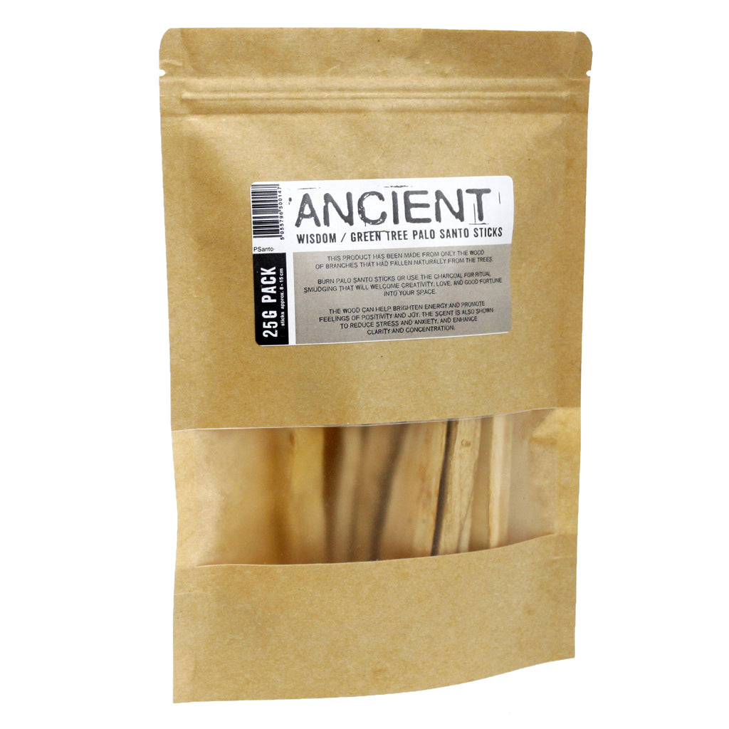 Green Tree Palo Santo Sticks 25g Ancient Wisdom