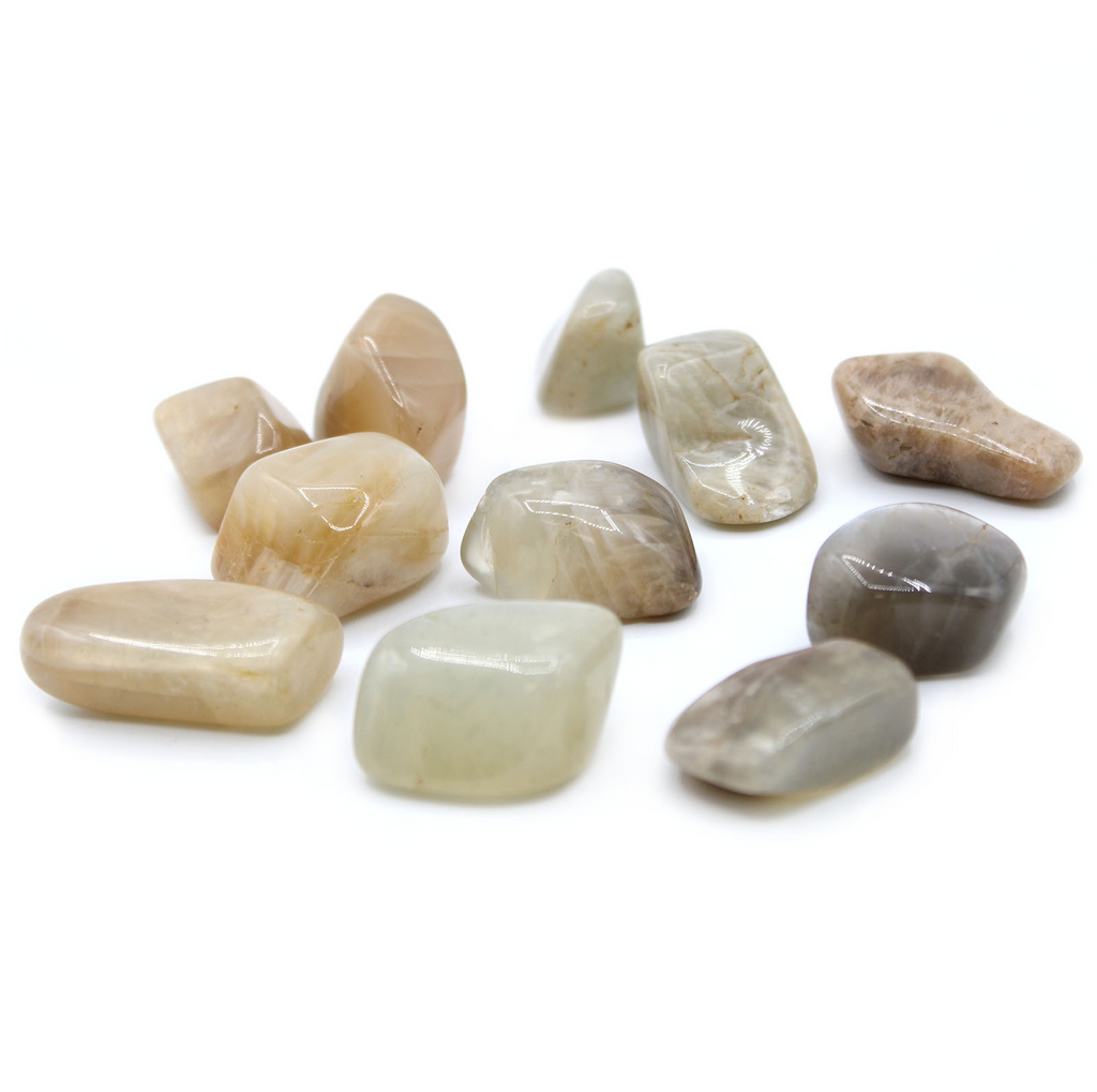 Large Tumble Stones - Moonstone Colours (24x) Ancient Wisdom