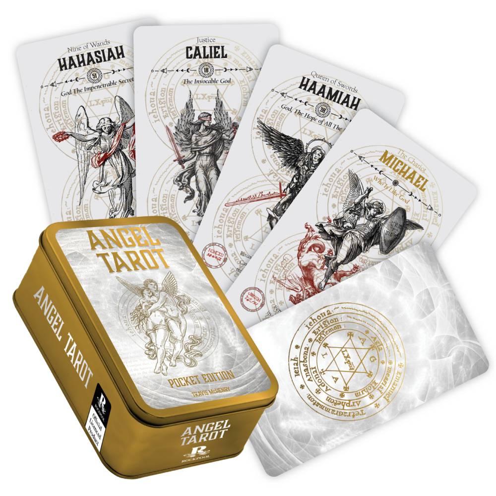 Angel Tarot Pocket Edition Tin Cards Rockpool