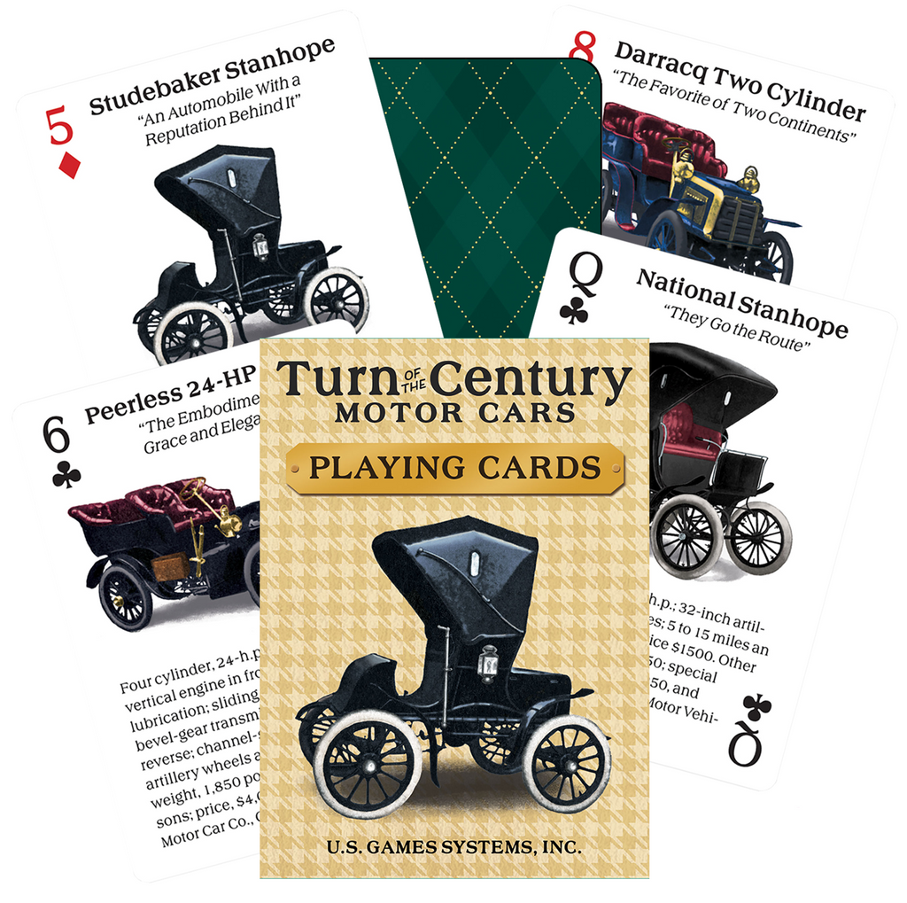 Turn Of The Century Motor Cars Playing Cards Us Games Systems