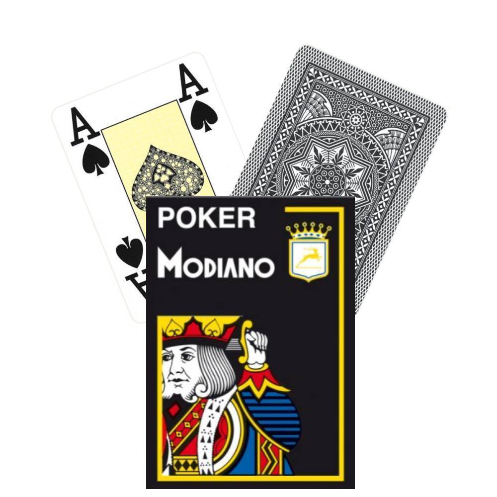 Modiano Poker playing cards (black)