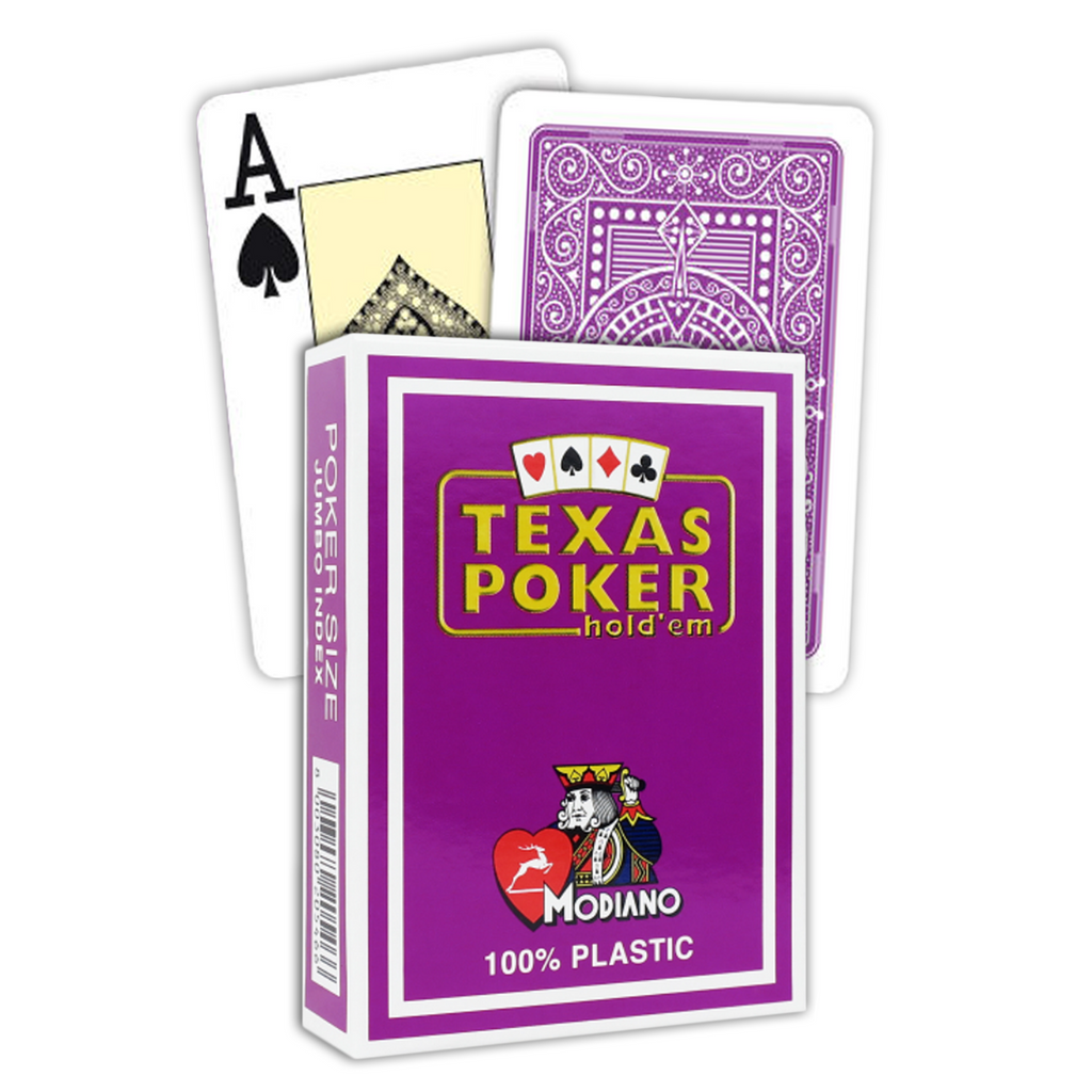 Modiano Texas Poker Hold Em Jumbo Index cards (purple)