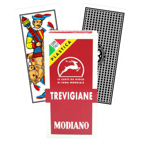 Trevigiane plastic 100pct plastic playing cards Modiano