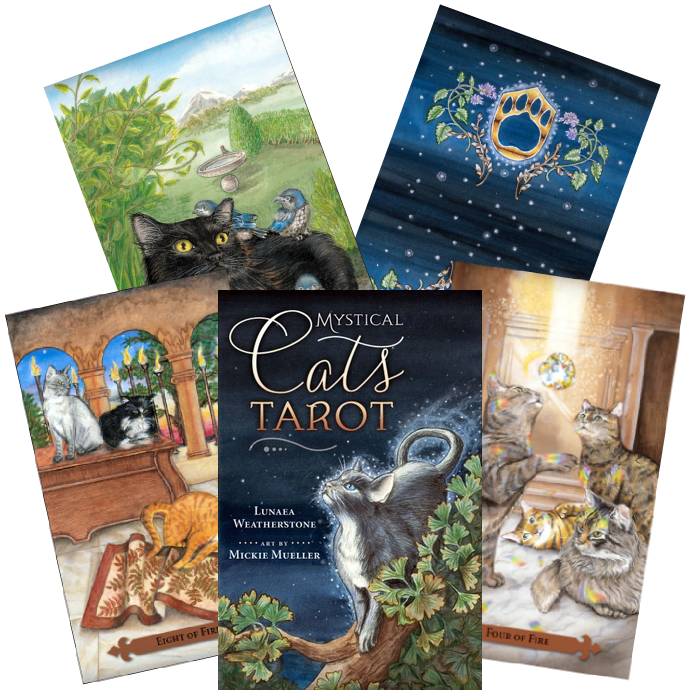 Mystical Cats Tarot cards Llewellyn