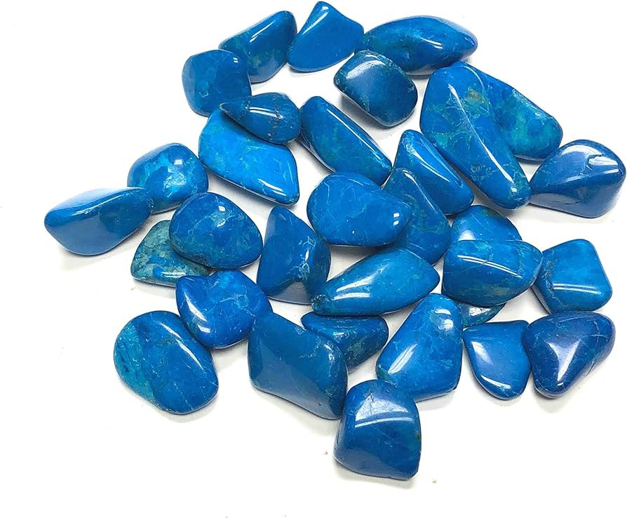 Medium Tumble Stones - Blue Howlite (24x) Ancient Wisdom